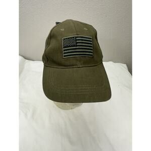 Voodoo Tactical Baseball Hat Green American Flag Embroidered Adjustable Cap Nwt